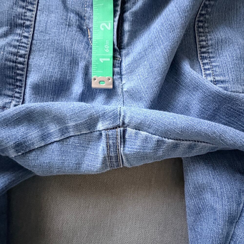 Y2K Denim Cargo Capri LowRise Baggy Wide Leg Utility Jeans NO TAGS (10)SeePics! - Picture 7 of 8